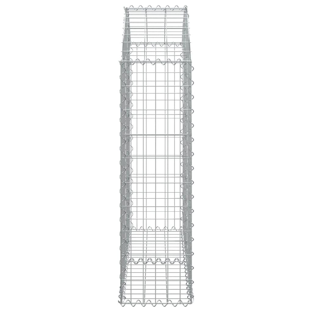 Arched Gabion Basket 100x30x100/120 cm Galvanised Iron