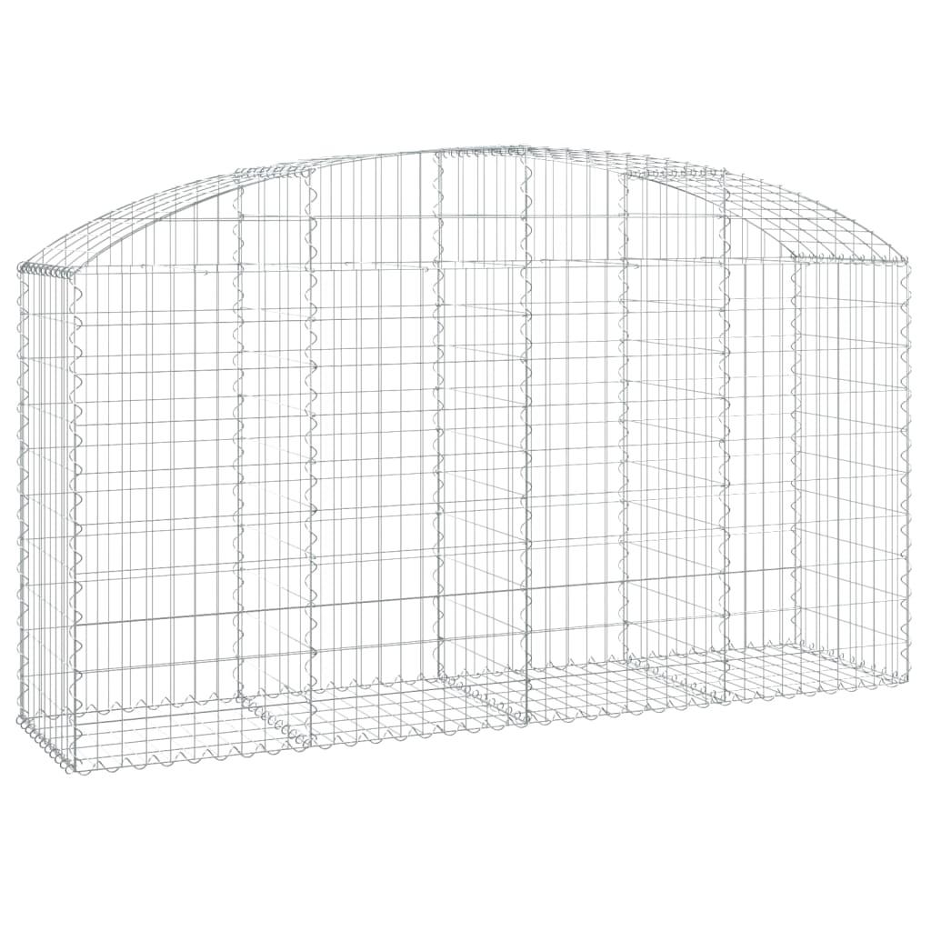 Arched Gabion Basket 200x50x100/120 cm Galvanised Iron