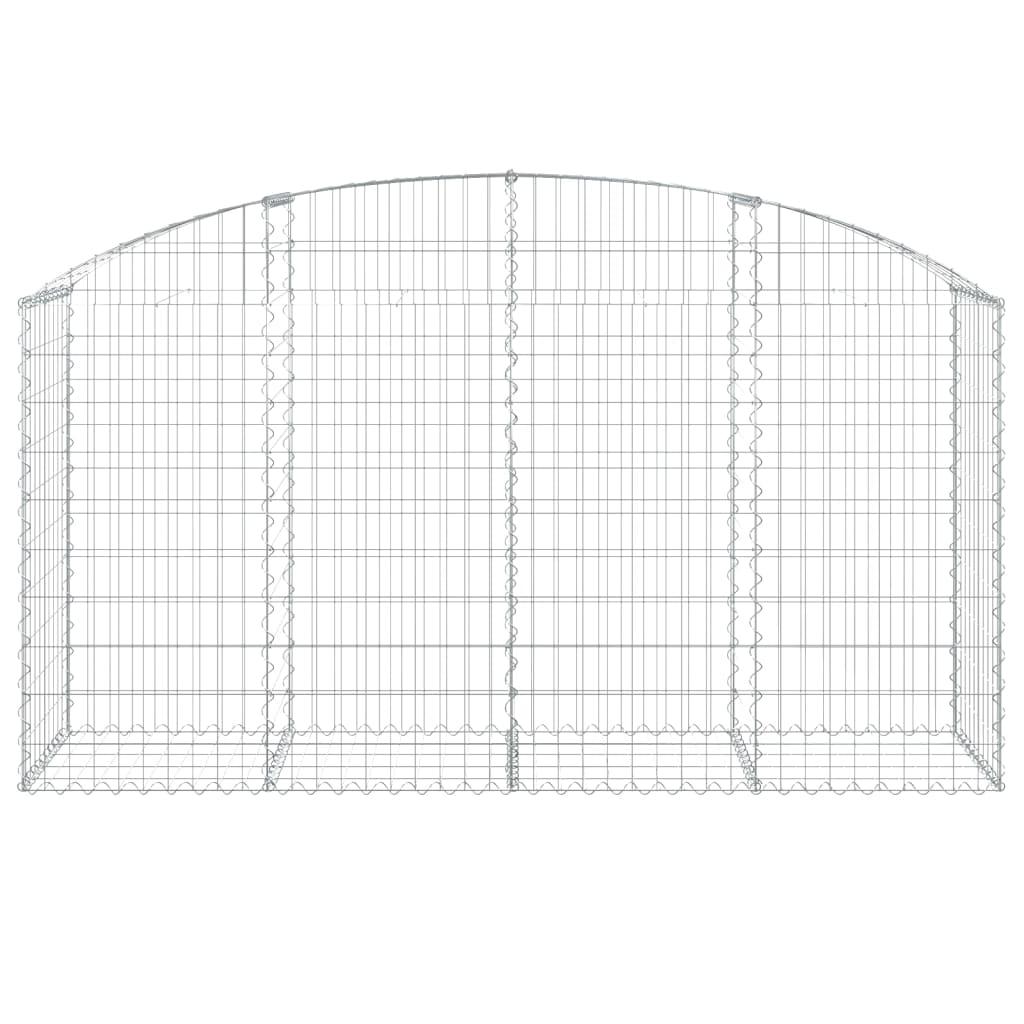 Arched Gabion Basket 200x50x100/120 cm Galvanised Iron