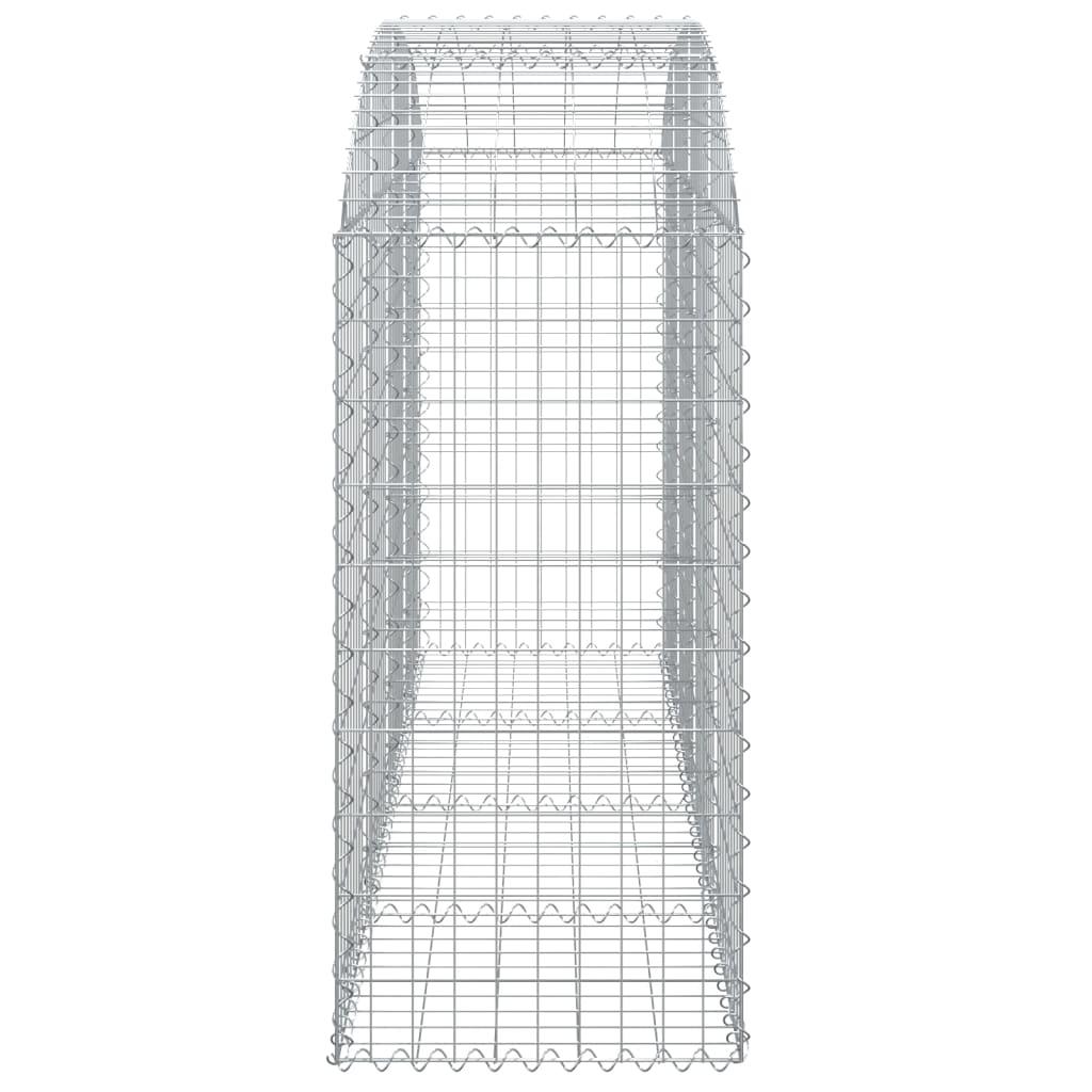 Arched Gabion Basket 200x50x100/120 cm Galvanised Iron