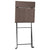 Folding Bistro Chairs 8 pcs Brown Poly Rattan and Steel