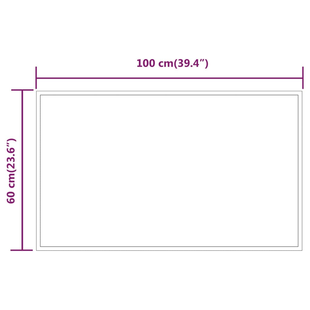 LED Bathroom Mirror 60x100 cm