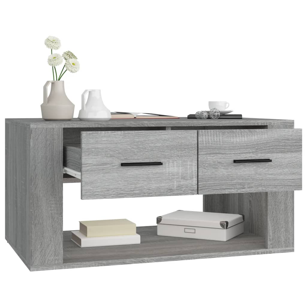 Coffee Table Grey Sonoma 80x50x40 cm Engineered Wood