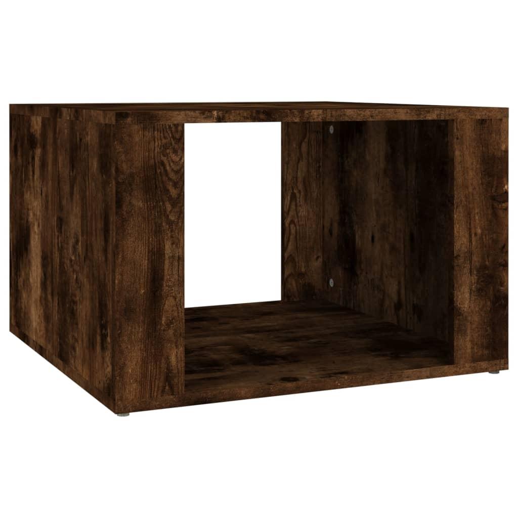 Bedside Table Smoked Oak 57x55x36 cm Engineered Wood