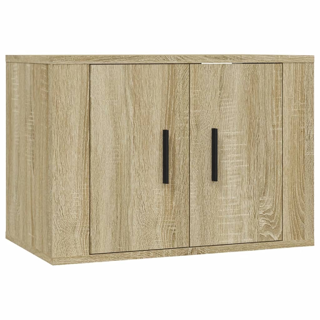 Wall Mounted TV Cabinet Sonoma Oak 57x34.5x40 cm