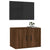 Wall Mounted TV Cabinet Brown Oak 57x34.5x40 cm