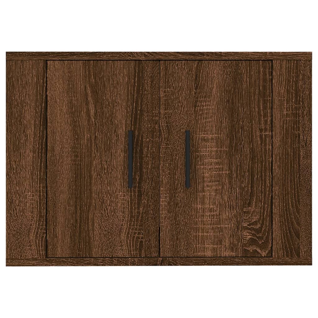 Wall Mounted TV Cabinet Brown Oak 57x34.5x40 cm