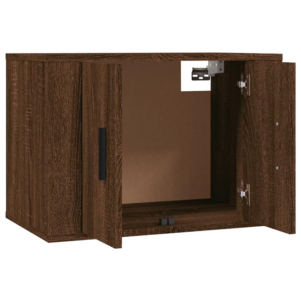 Wall Mounted TV Cabinet Brown Oak 57x34.5x40 cm