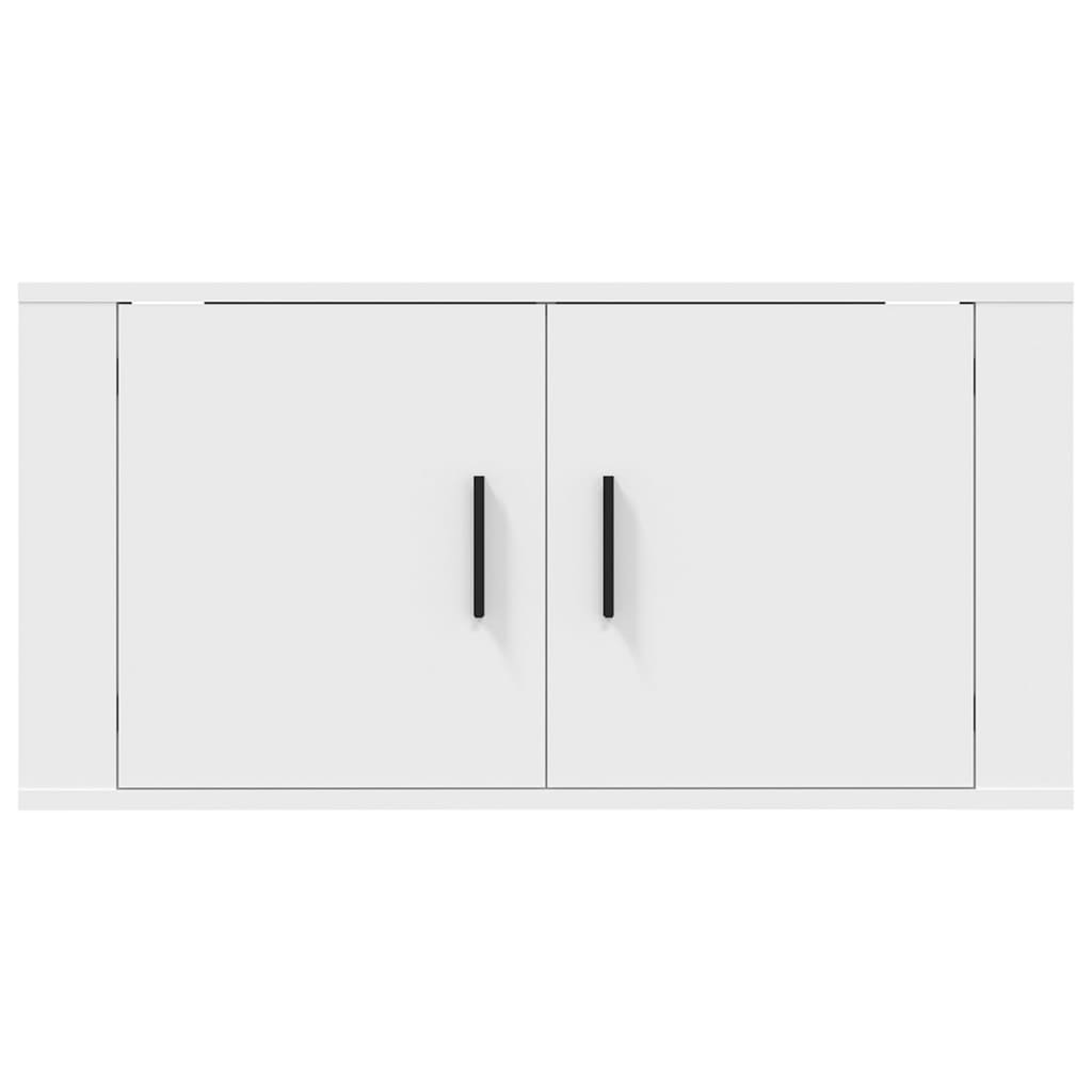 Wall Mounted TV Cabinet White 80x34.5x40 cm