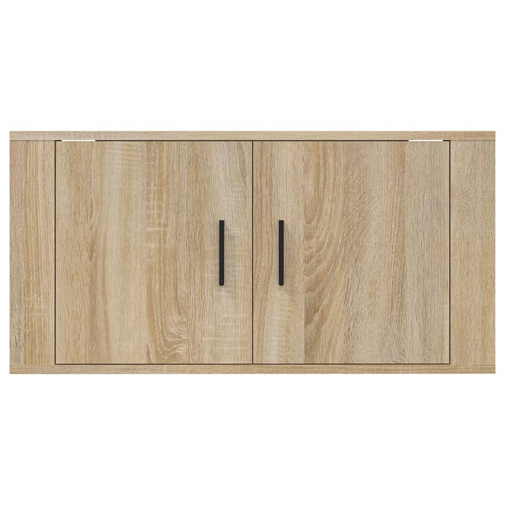 Wall Mounted TV Cabinet Sonoma Oak 80x34.5x40 cm