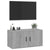 Wall Mounted TV Cabinet Grey Sonoma 80x34.5x40 cm