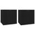 Wall Mounted TV Cabinets 2 pcs Black 40x34.5x40 cm