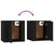 Wall Mounted TV Cabinets 2 pcs Black 40x34.5x40 cm