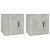 Wall Mounted TV Cabinets 2 pcs Concrete Grey 40x34.5x40 cm