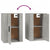 Wall Mounted TV Cabinets 2 pcs Concrete Grey 40x34.5x60 cm