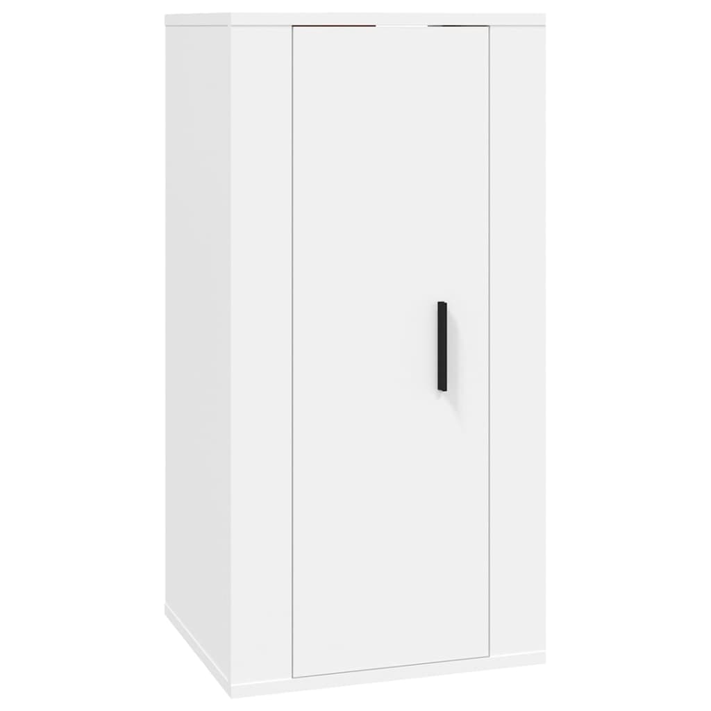 Wall Mounted TV Cabinet White 40x34.5x80 cm