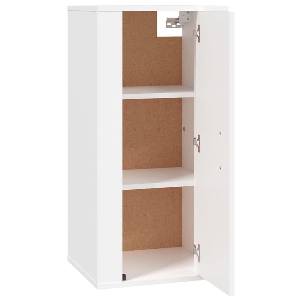 Wall Mounted TV Cabinet White 40x34.5x80 cm