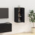 Wall Mounted TV Cabinet Black 40x34.5x80 cm