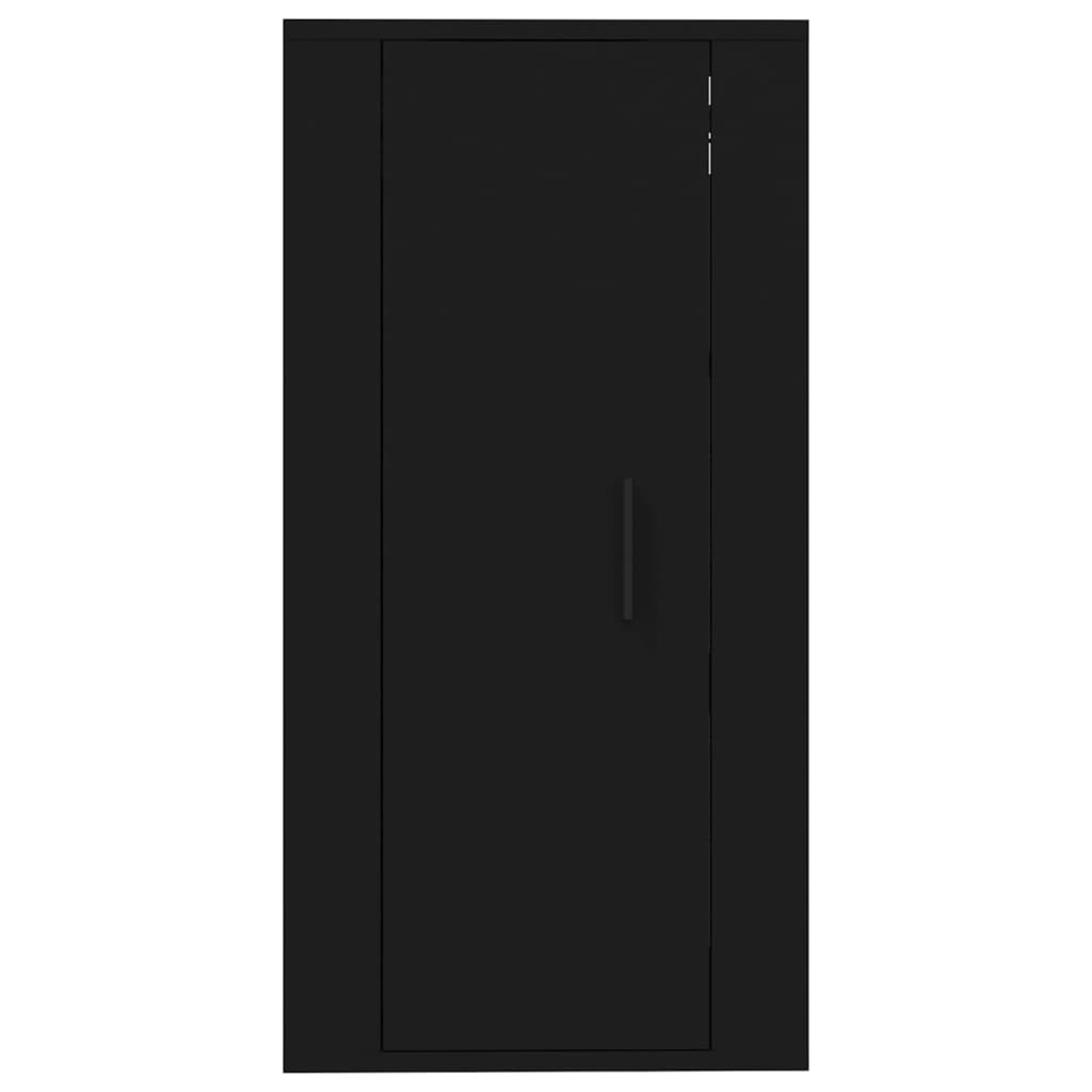 Wall Mounted TV Cabinet Black 40x34.5x80 cm