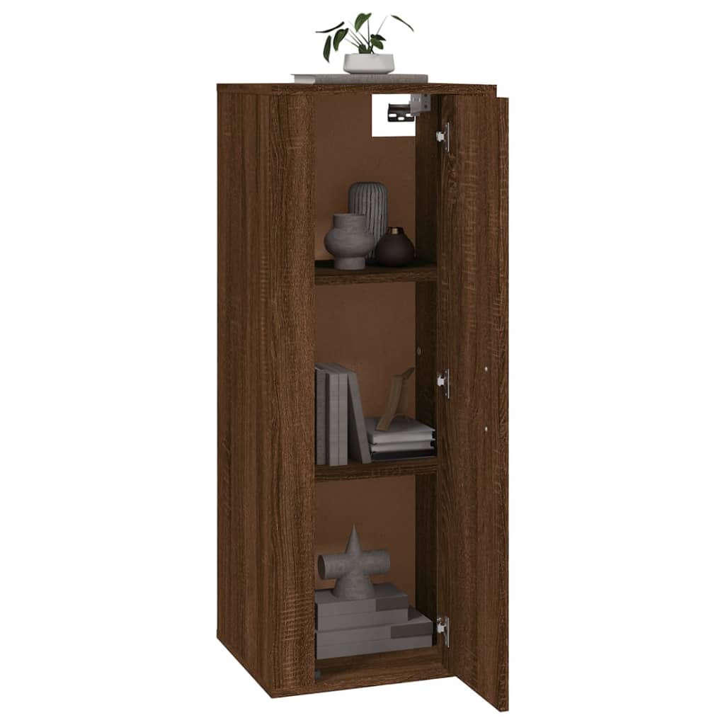 Wall Mounted TV Cabinet Brown Oak 40x34.5x100 cm