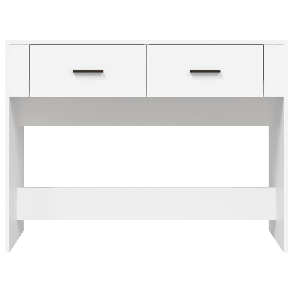 Console Table White 100x39x75 cm Engineered Wood