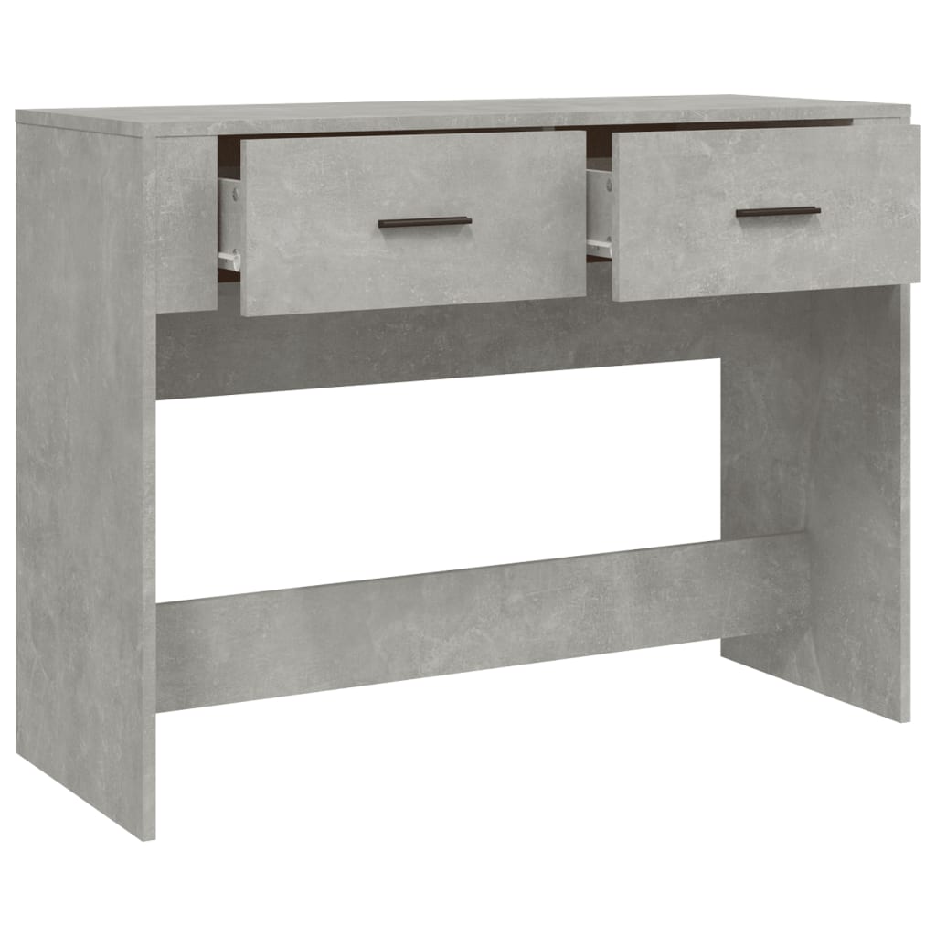 Console Table Concrete Grey 100x39x75 cm Engineered Wood