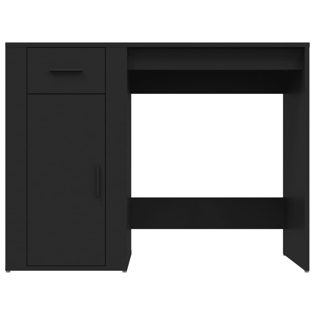 Desk Black 100x49x75 cm Engineered Wood