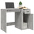 Desk Concrete Grey 100x49x75 cm Engineered Wood