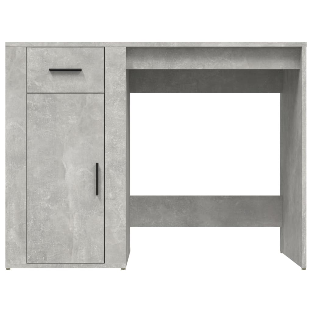 Desk Concrete Grey 100x49x75 cm Engineered Wood