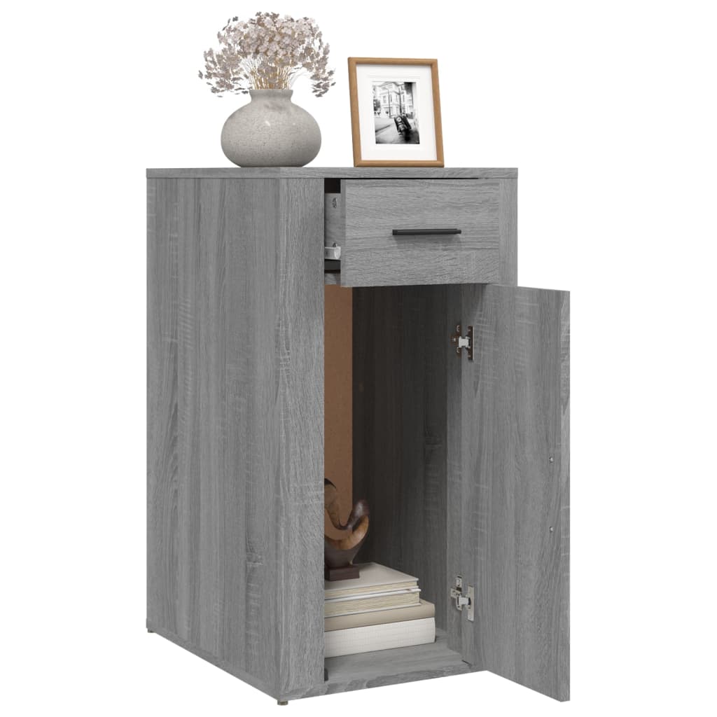 Desk Cabinet Grey Sonoma 40x49x75 cm Engineered Wood