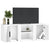 TV Cabinet White 100x31.5x35 cm Engineered Wood