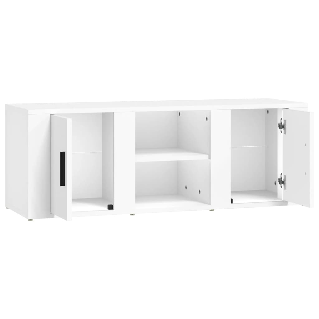 TV Cabinet White 100x31.5x35 cm Engineered Wood