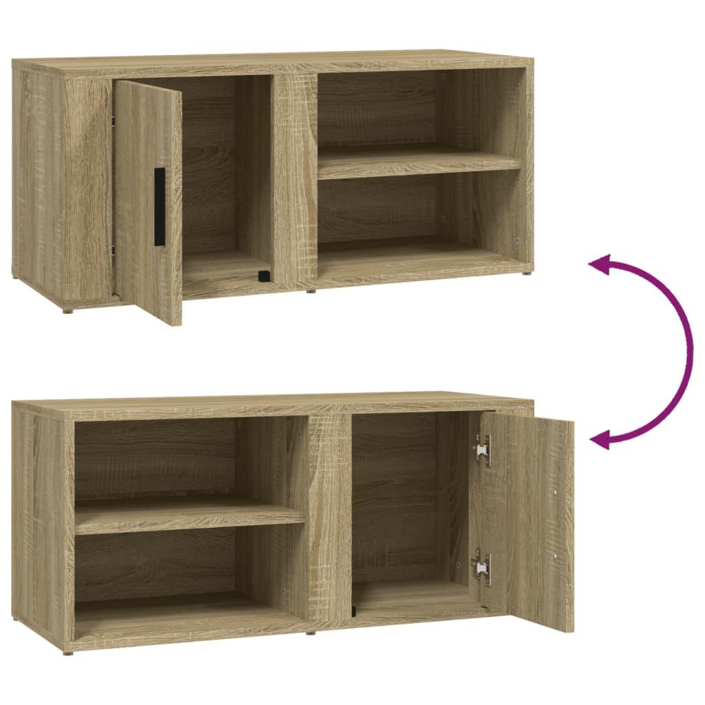 TV Cabinets 2 pcs Sonoma Oak 80x31.5x36 cm Engineered Wood