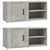 TV Cabinets 2 pcs Concrete Grey 80x31.5x36 cm Engineered Wood