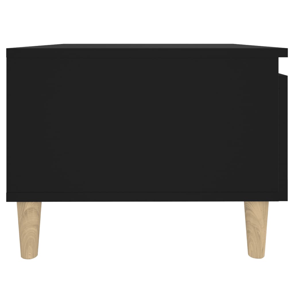 Side Table Black 50x46x35 cm Engineered Wood