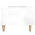 Side Table High Gloss White 50x46x35 cm Engineered Wood