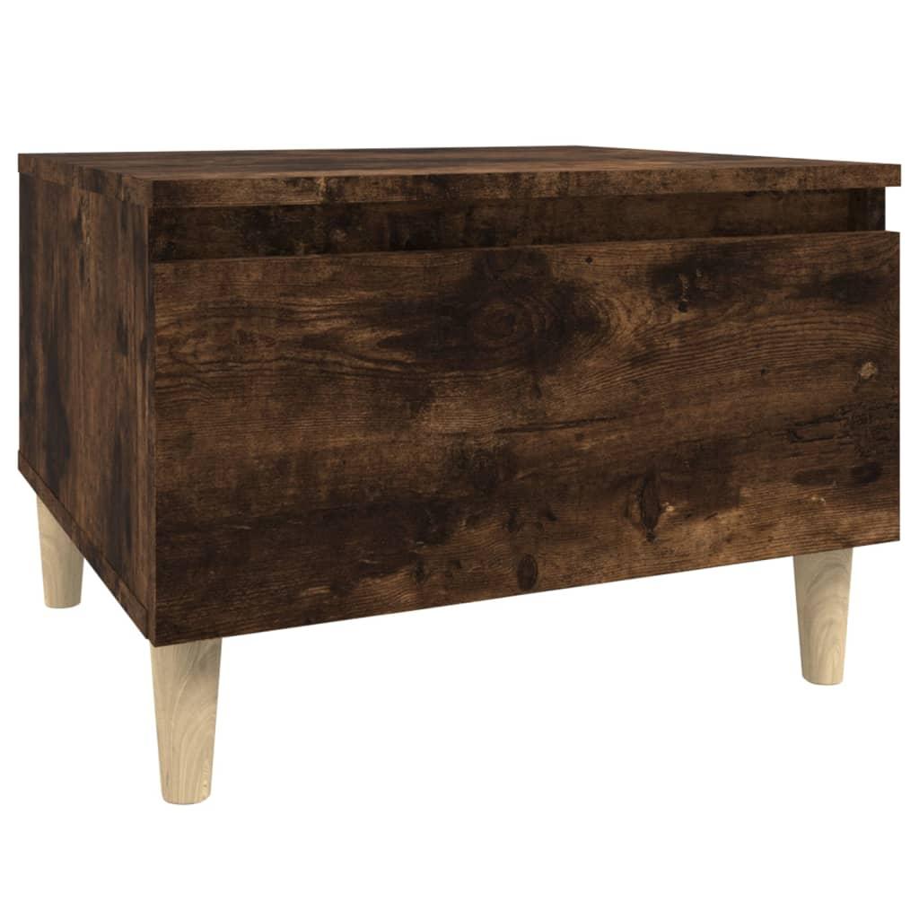 Side Tables 2 pcs Smoked Oak 50x46x35 cm Engineered Wood