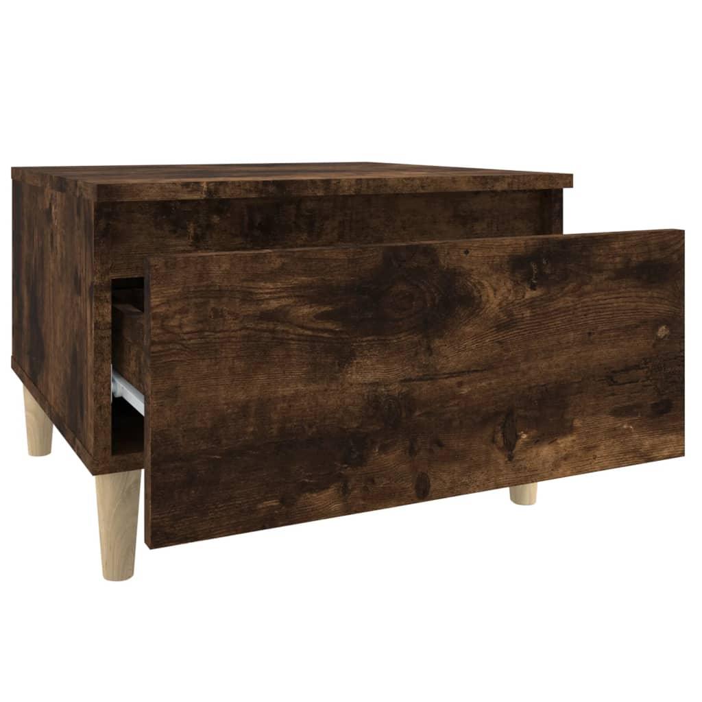 Side Tables 2 pcs Smoked Oak 50x46x35 cm Engineered Wood