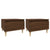 Side Tables 2 pcs Brown Oak 50x46x35 cm Engineered Wood