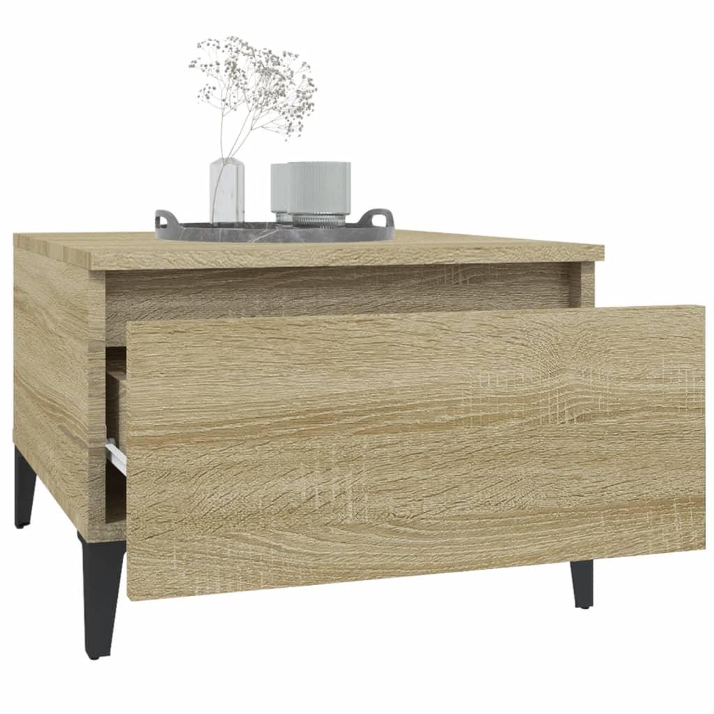 Side Table Sonoma Oak 50x46x35 cm Engineered Wood