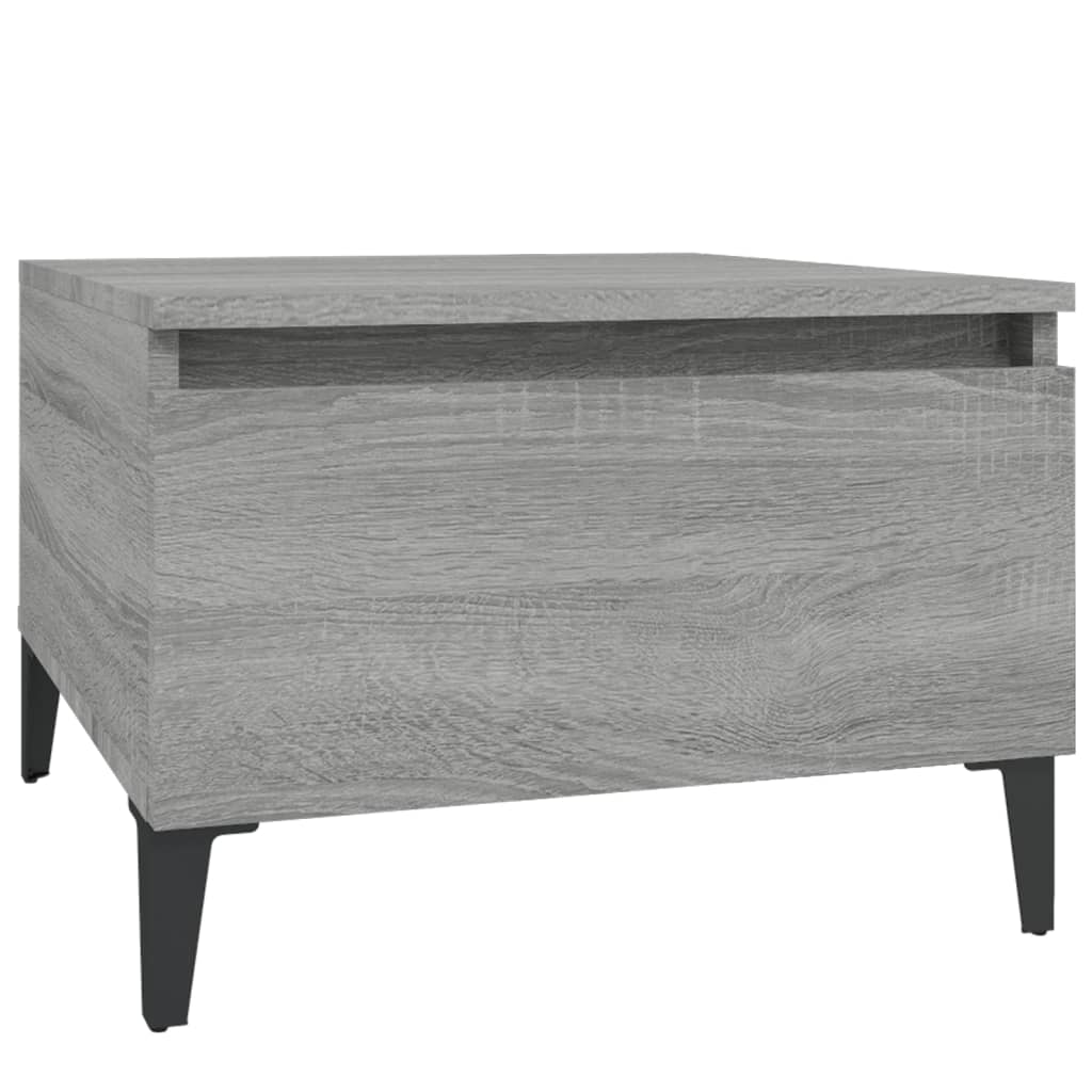 Side Table Grey Sonoma 50x46x35 cm Engineered Wood