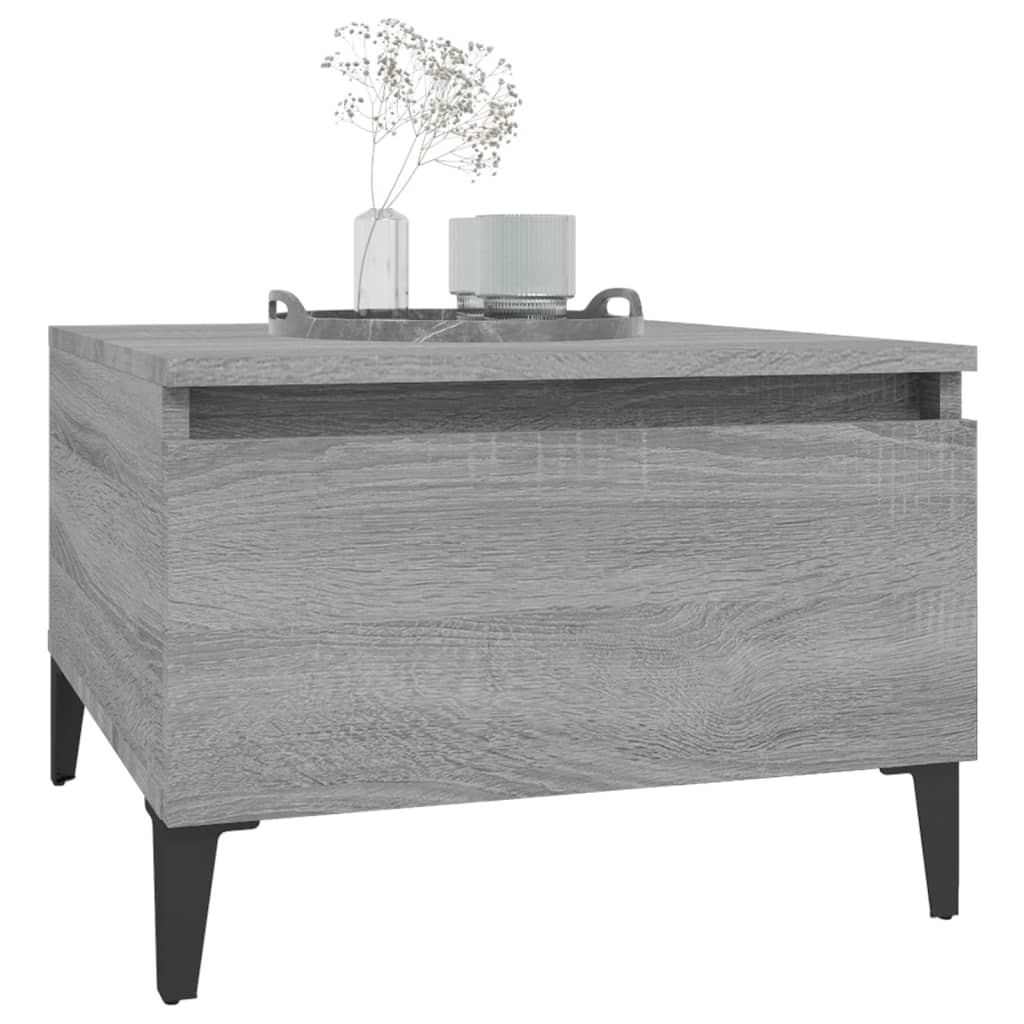 Side Table Grey Sonoma 50x46x35 cm Engineered Wood