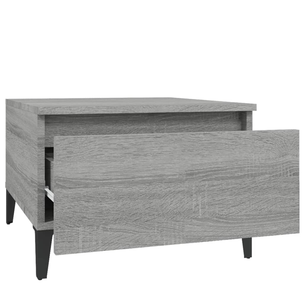 Side Tables 2 pcs Grey Sonoma 50x46x35 cm Engineered Wood