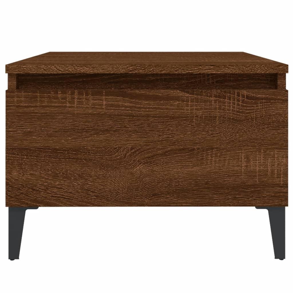 Side Tables 2 pcs Brown Oak 50x46x35 cm Engineered Wood