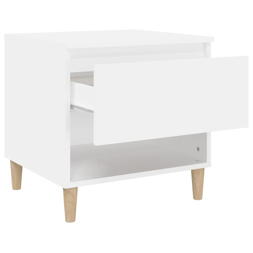 Bedside Tables 2 pcs White 50x46x50 cm Engineered Wood