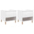 Bedside Tables 2 pcs High Gloss White 50x46x50 cm Engineered Wood