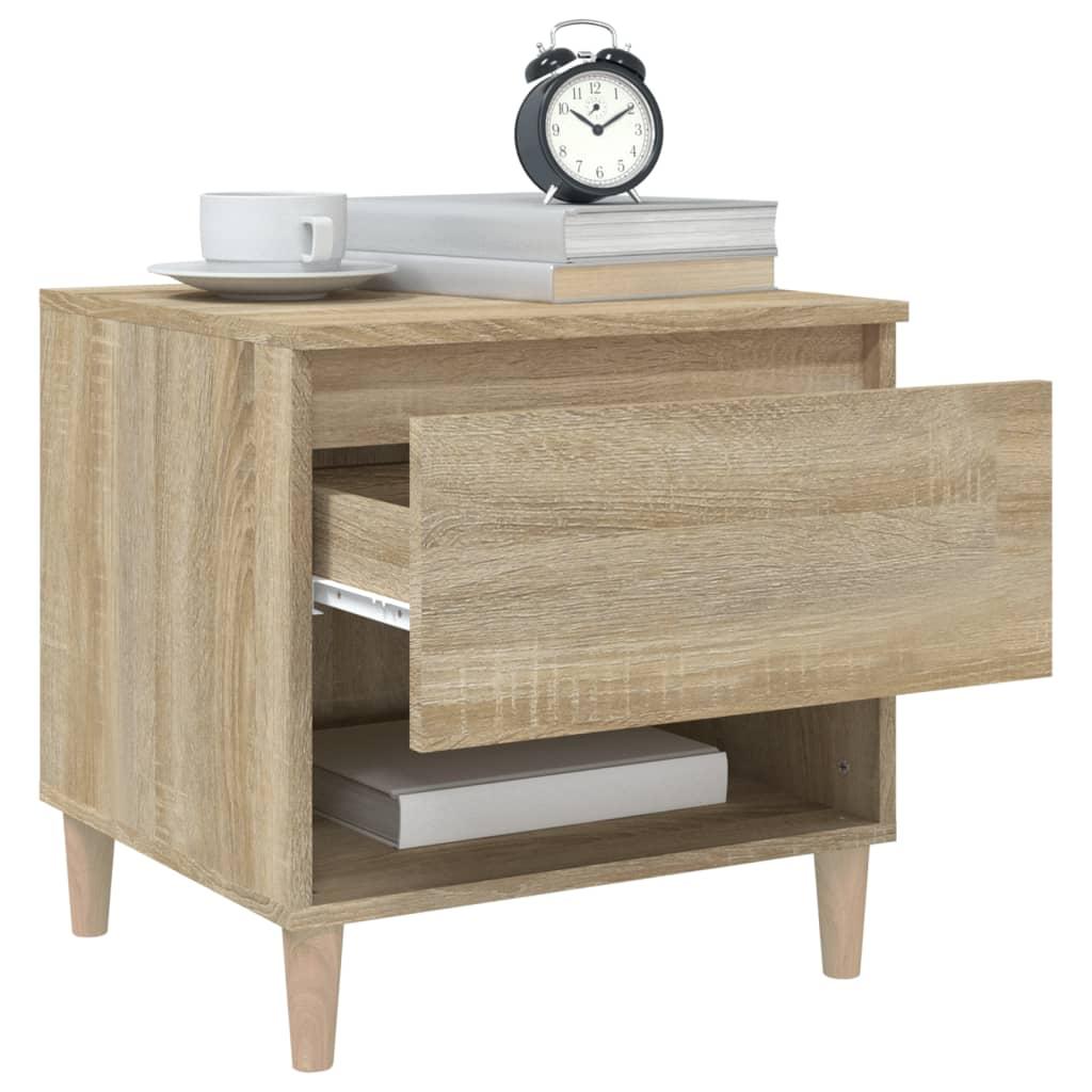 Bedside Tables 2 pcs Sonoma Oak 50x46x50 cm Engineered Wood