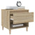 Bedside Tables 2 pcs Sonoma Oak 50x46x50 cm Engineered Wood