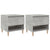 Bedside Tables 2 pcs Concrete Grey 50x46x50 cm Engineered Wood