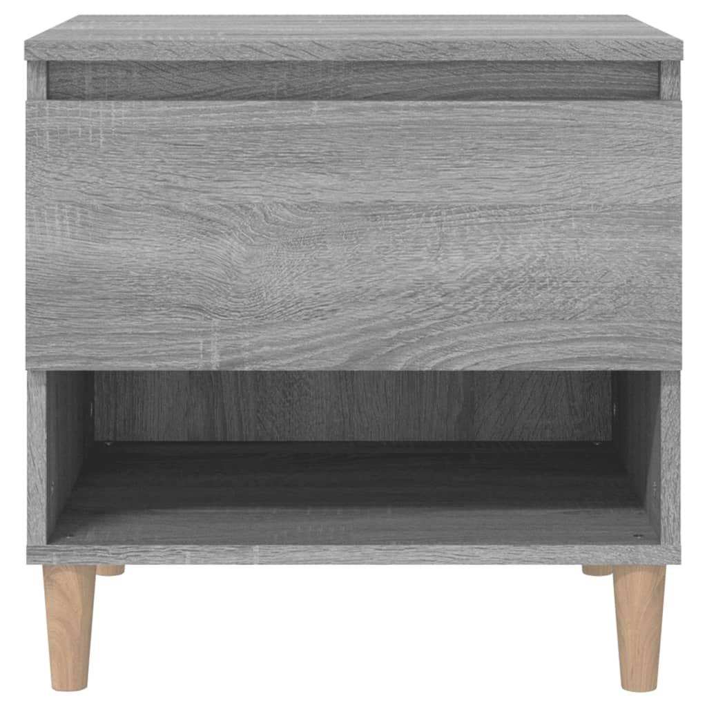 Bedside Table Grey Sonoma 50x46x50 cm Engineered Wood